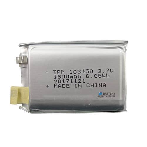 TPP 1034501800mAh, 3.7V, Li-Po
