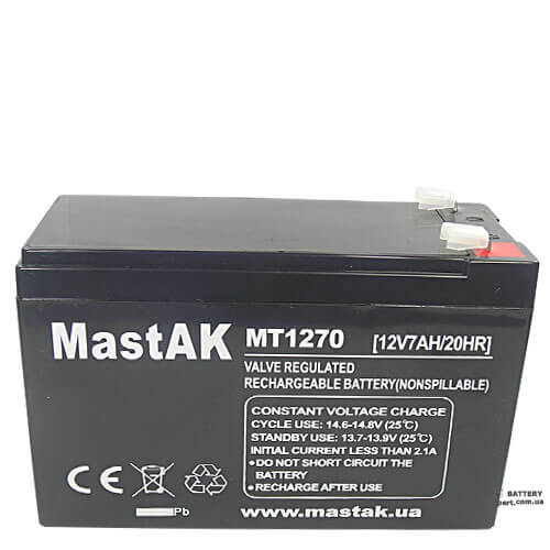 MastAK  MT120812V, 0.8Ah
